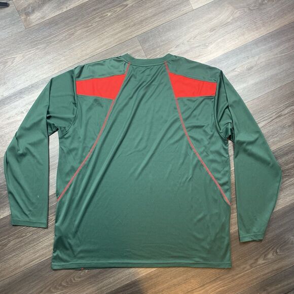 MINNESOTA WILD NHL Long Sleeve Athletic Top Shirt Men's 2XL Green - Picture 7 of 7